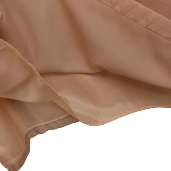 Neon Rose Shimmery Pink Bow Sleeve V Neck Shift Dress Size Small - Picture 5 of 11